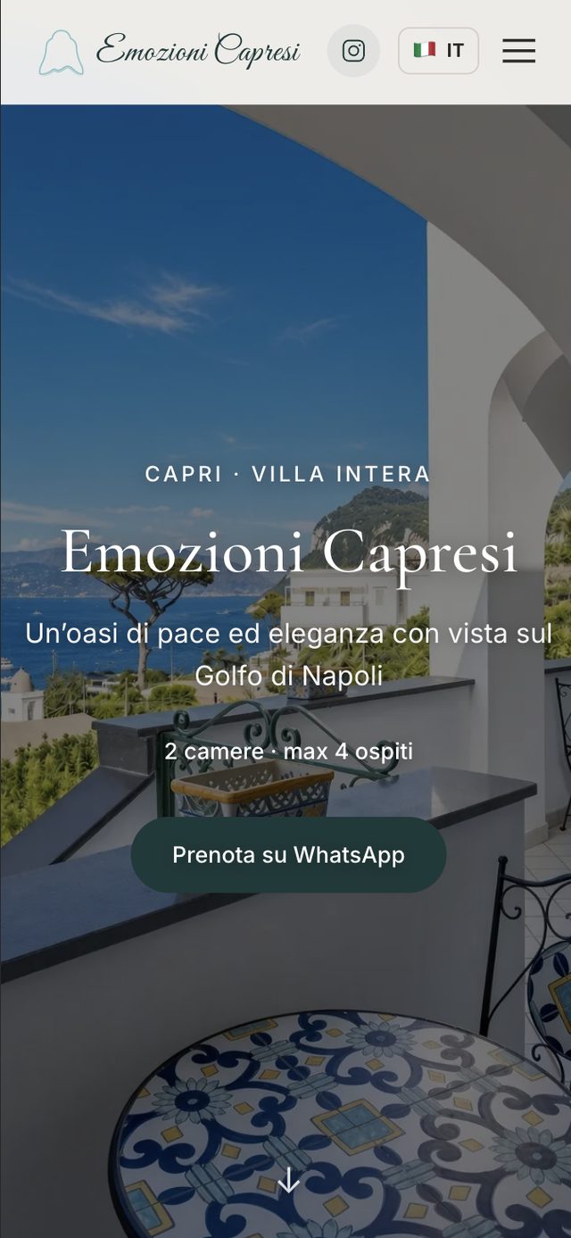 Sito Emozioni Capresi, villa a Capri