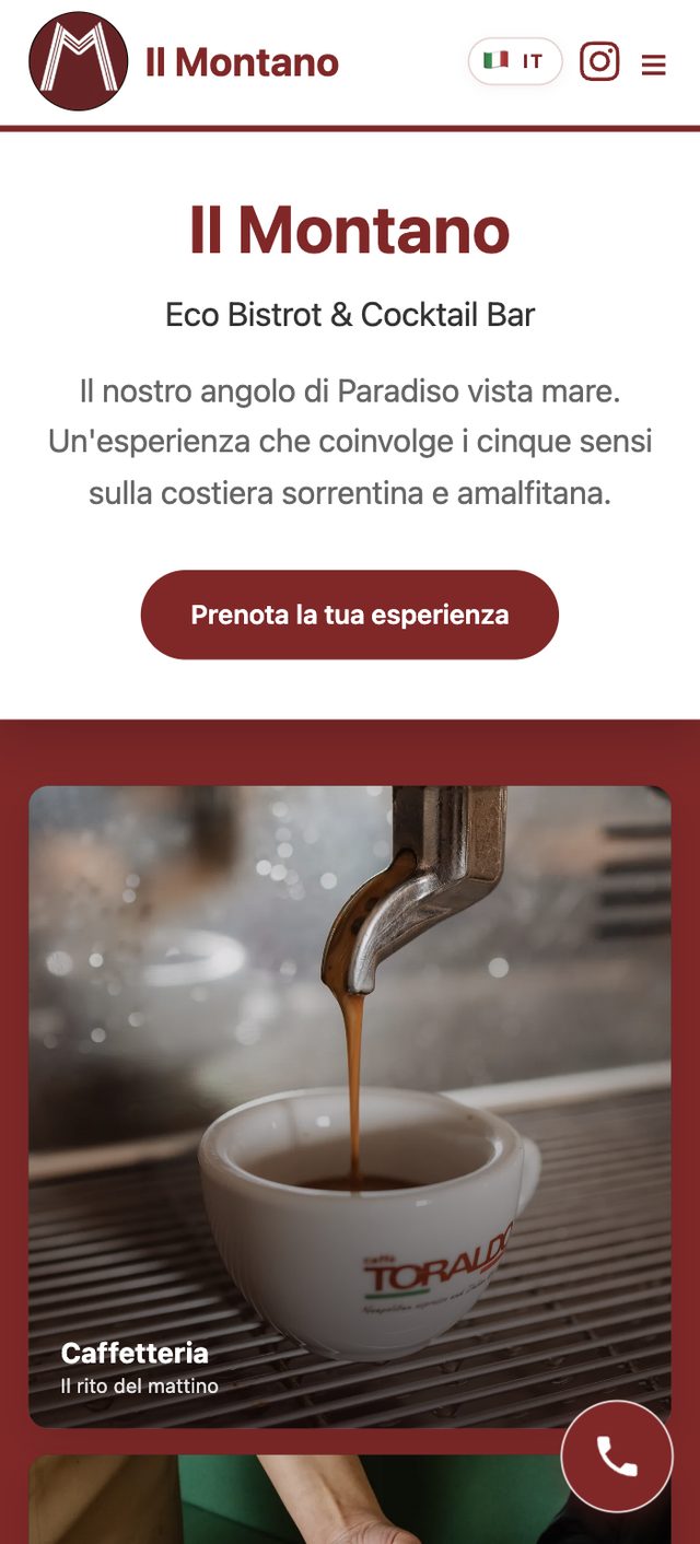 Sito Il Montano, Eco Bistrot e Cocktail Bar